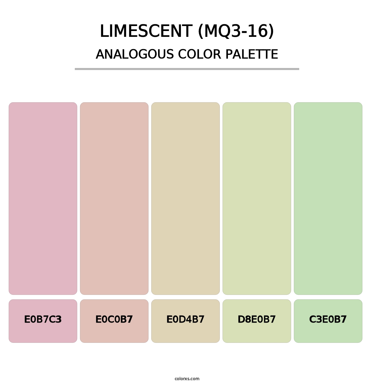 Limescent (MQ3-16) - Analogous Color Palette