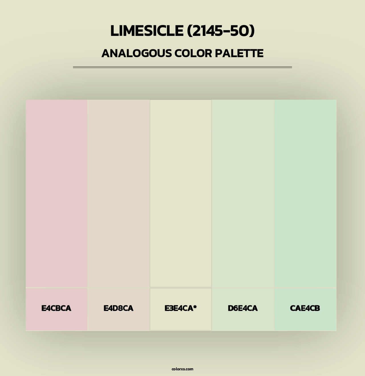 Limesicle (2145-50) - Analogous Color Palette