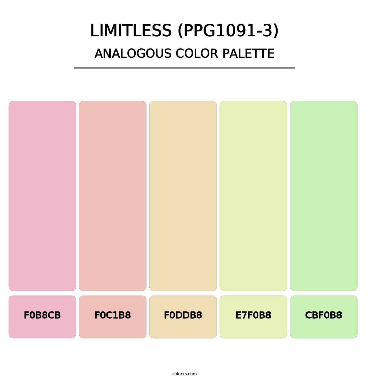Limitless (PPG1091-3) - Analogous Color Palette