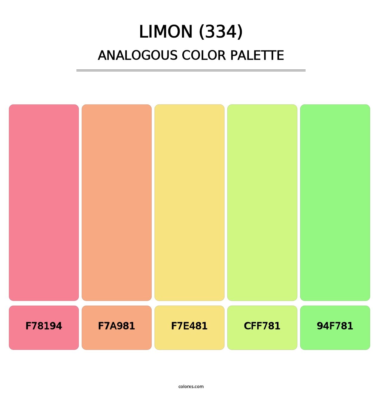 Limon (334) - Analogous Color Palette
