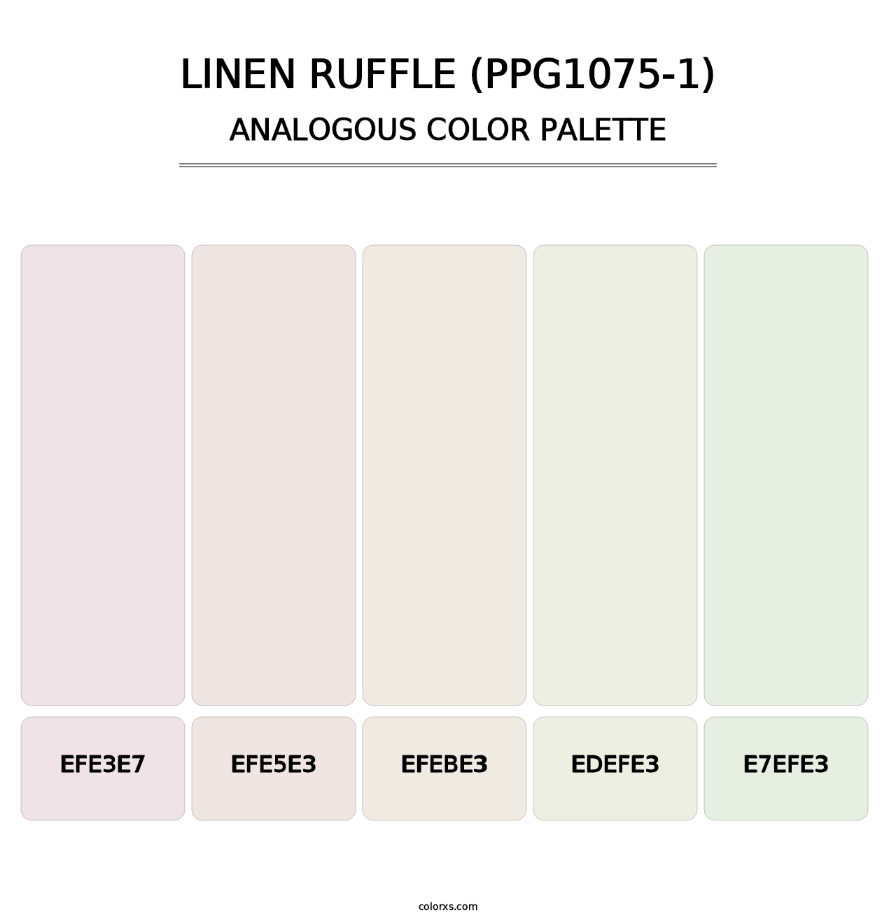 Linen Ruffle (PPG1075-1) - Analogous Color Palette