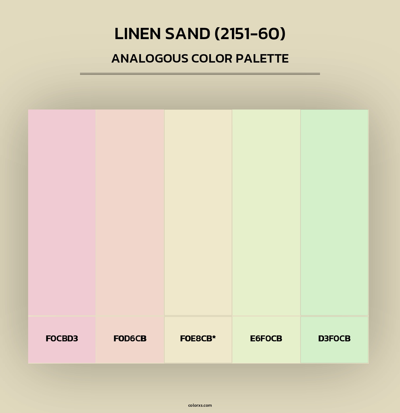 Linen Sand (2151-60) - Analogous Color Palette