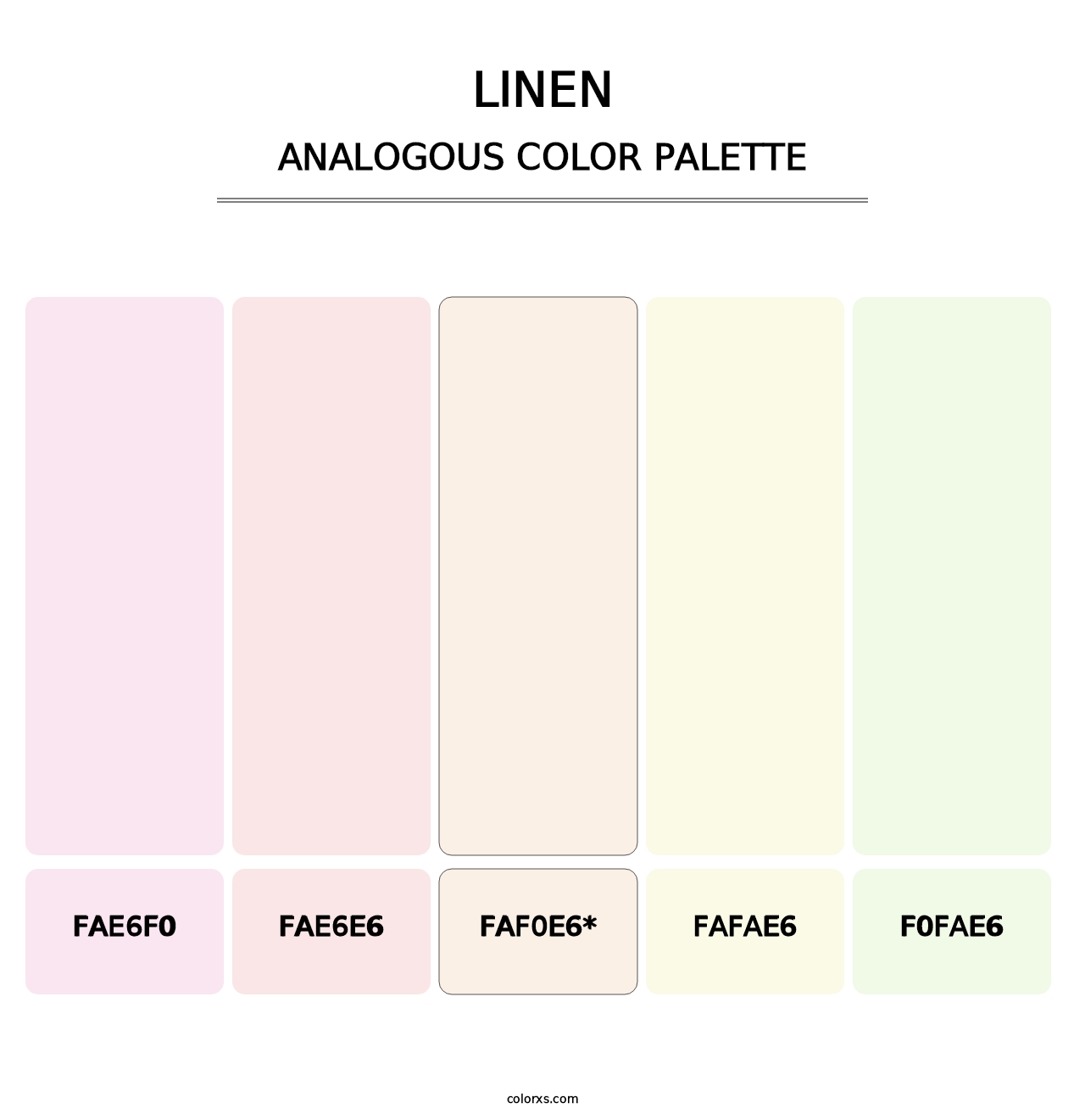 Linen - Analogous Color Palette