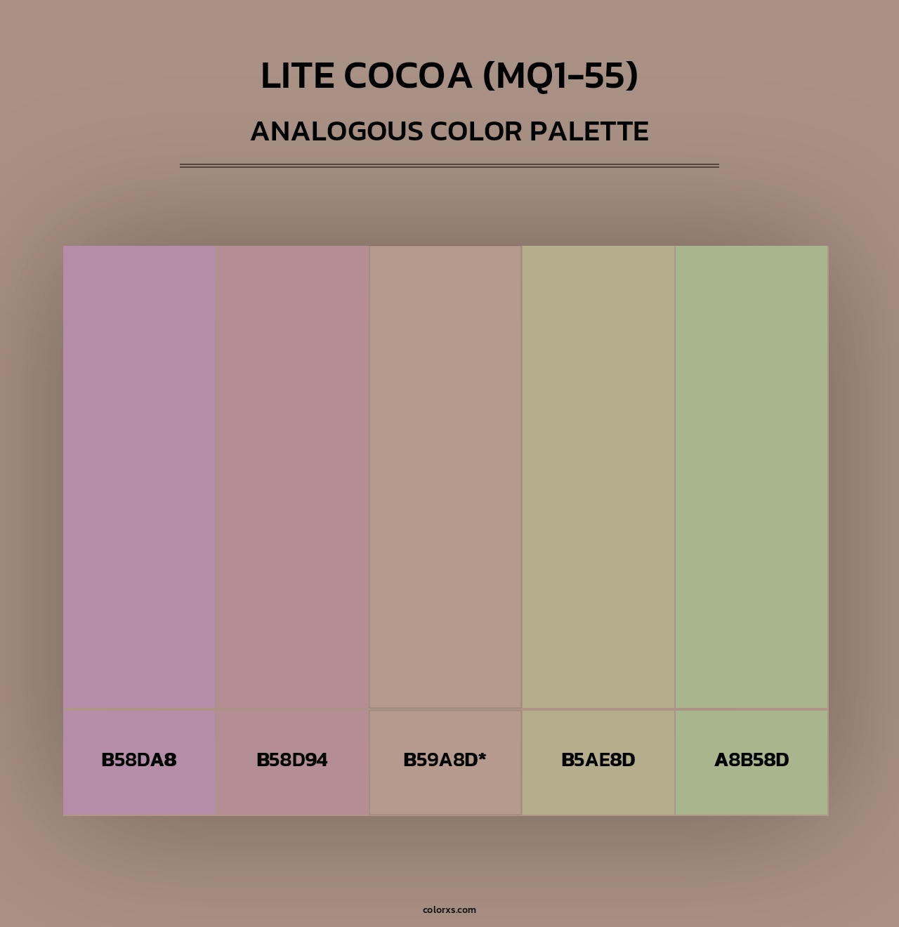 Lite Cocoa (MQ1-55) - Analogous Color Palette