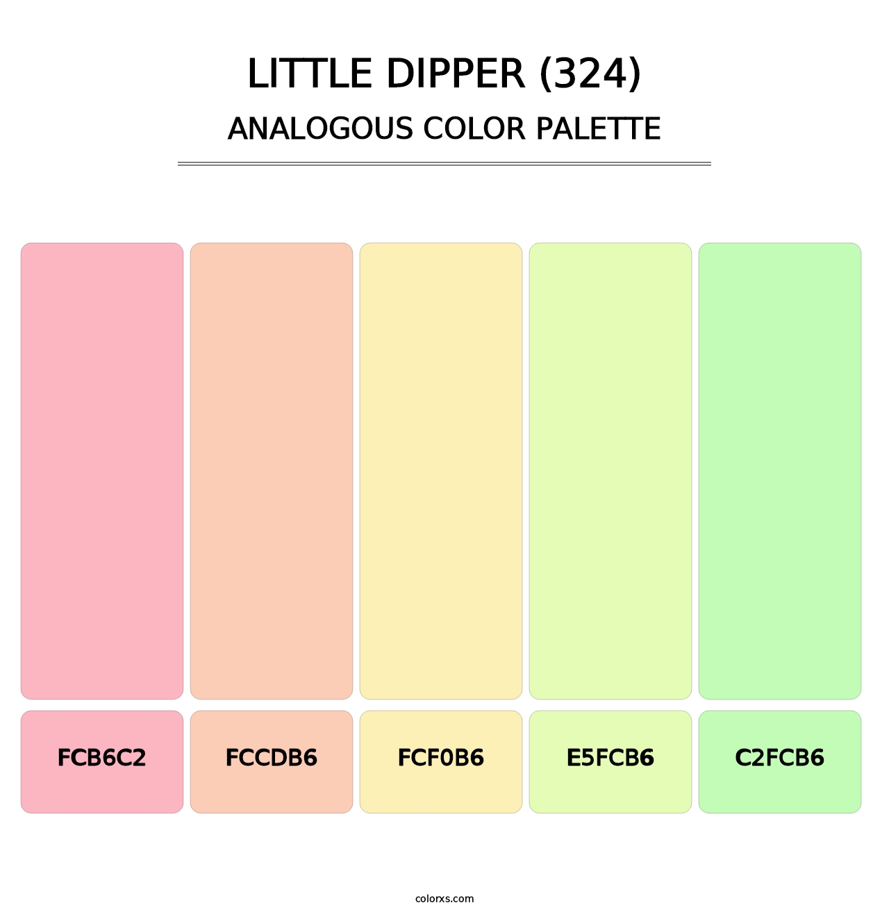 Little Dipper (324) - Analogous Color Palette