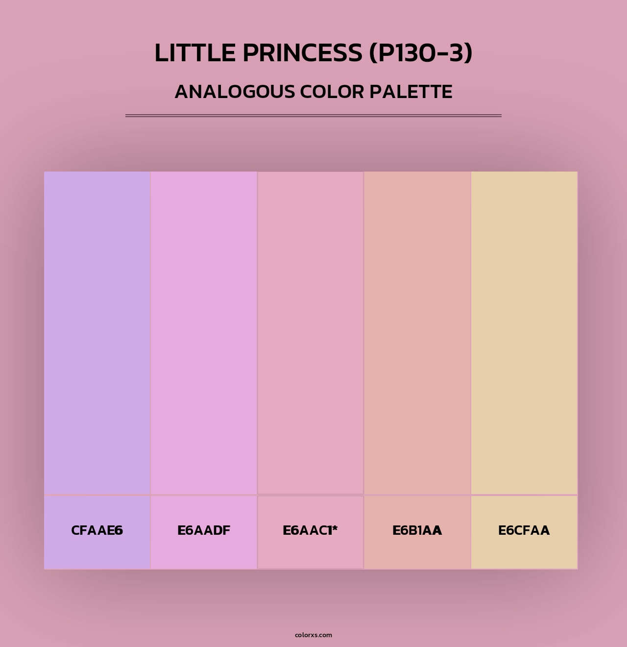 Little Princess (P130-3) - Analogous Color Palette