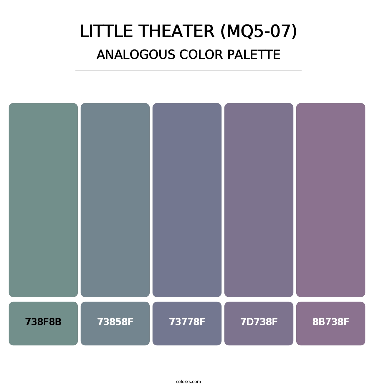 Little Theater (MQ5-07) - Analogous Color Palette