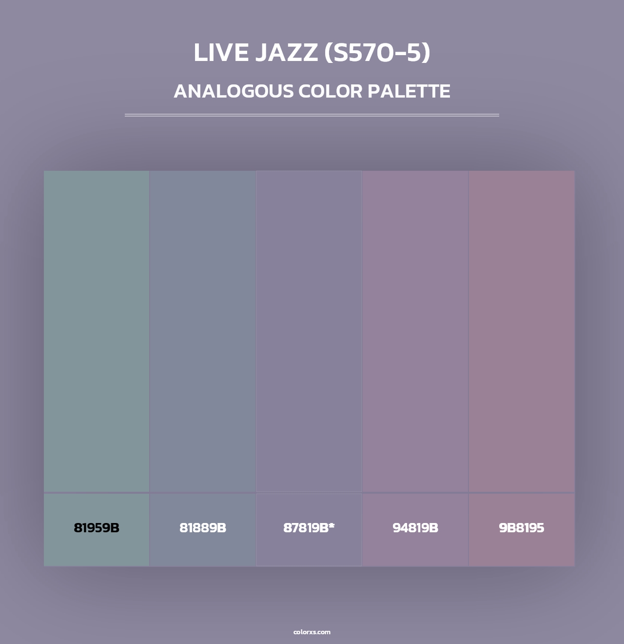 Live Jazz (S570-5) - Analogous Color Palette