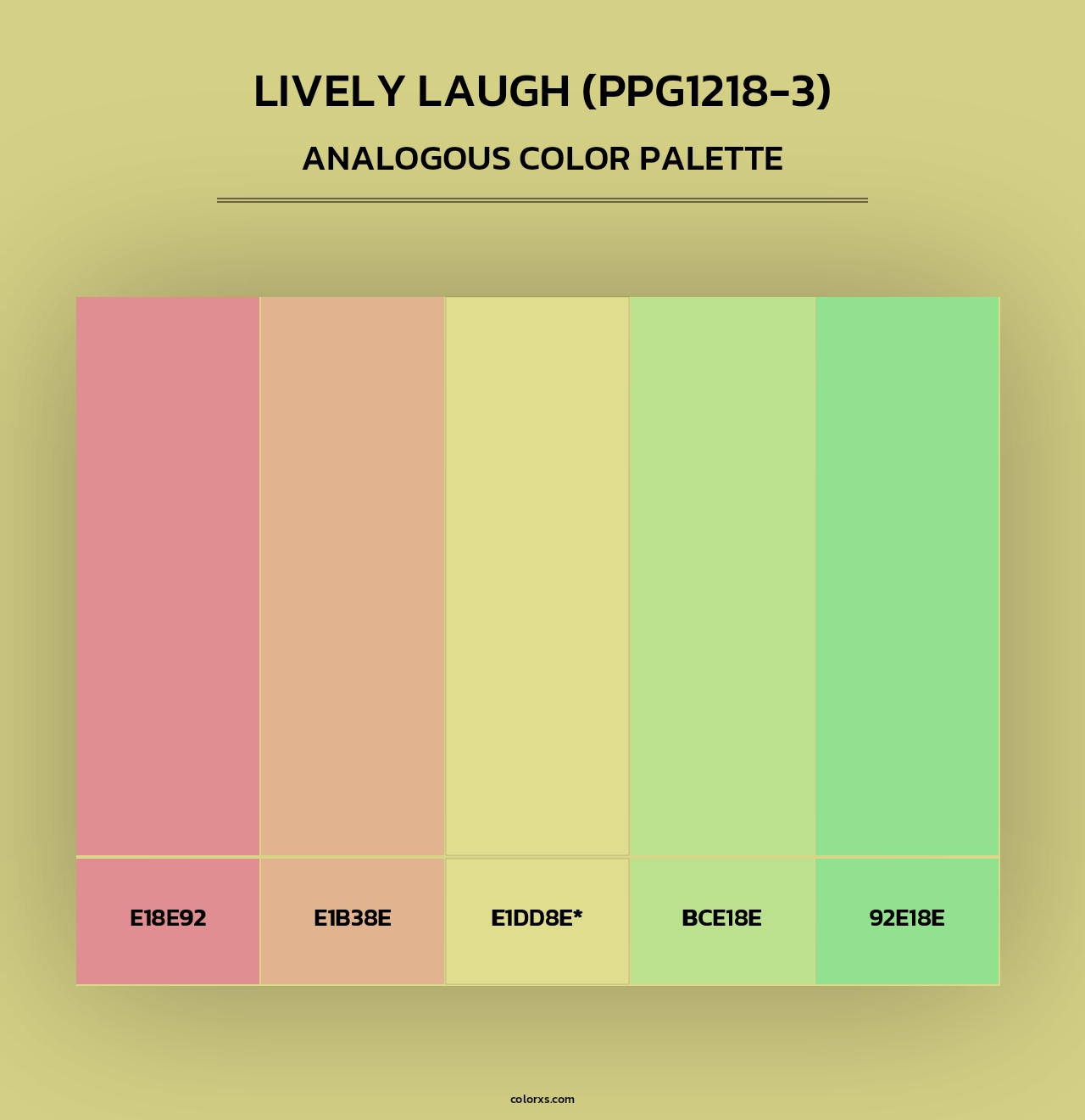 Lively Laugh (PPG1218-3) - Analogous Color Palette