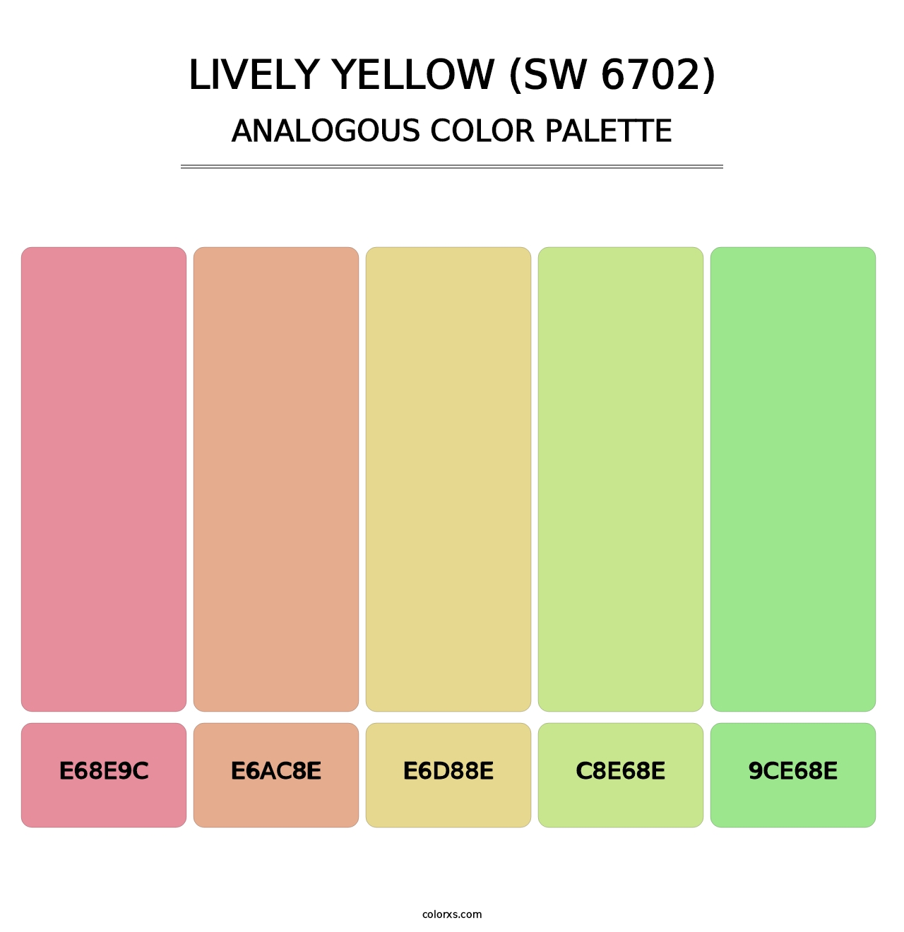 Lively Yellow (SW 6702) - Analogous Color Palette