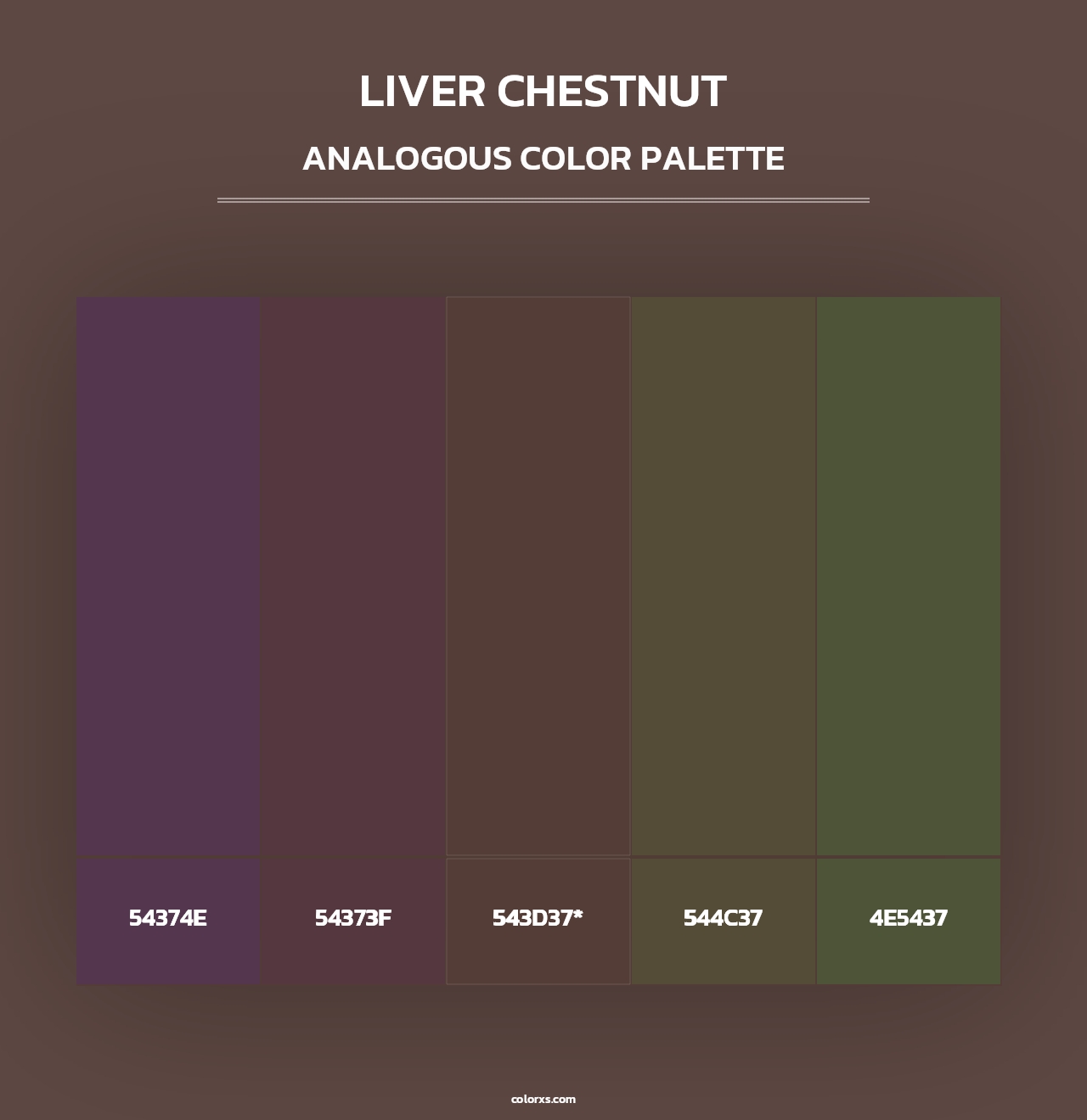 Liver Chestnut - Analogous Color Palette