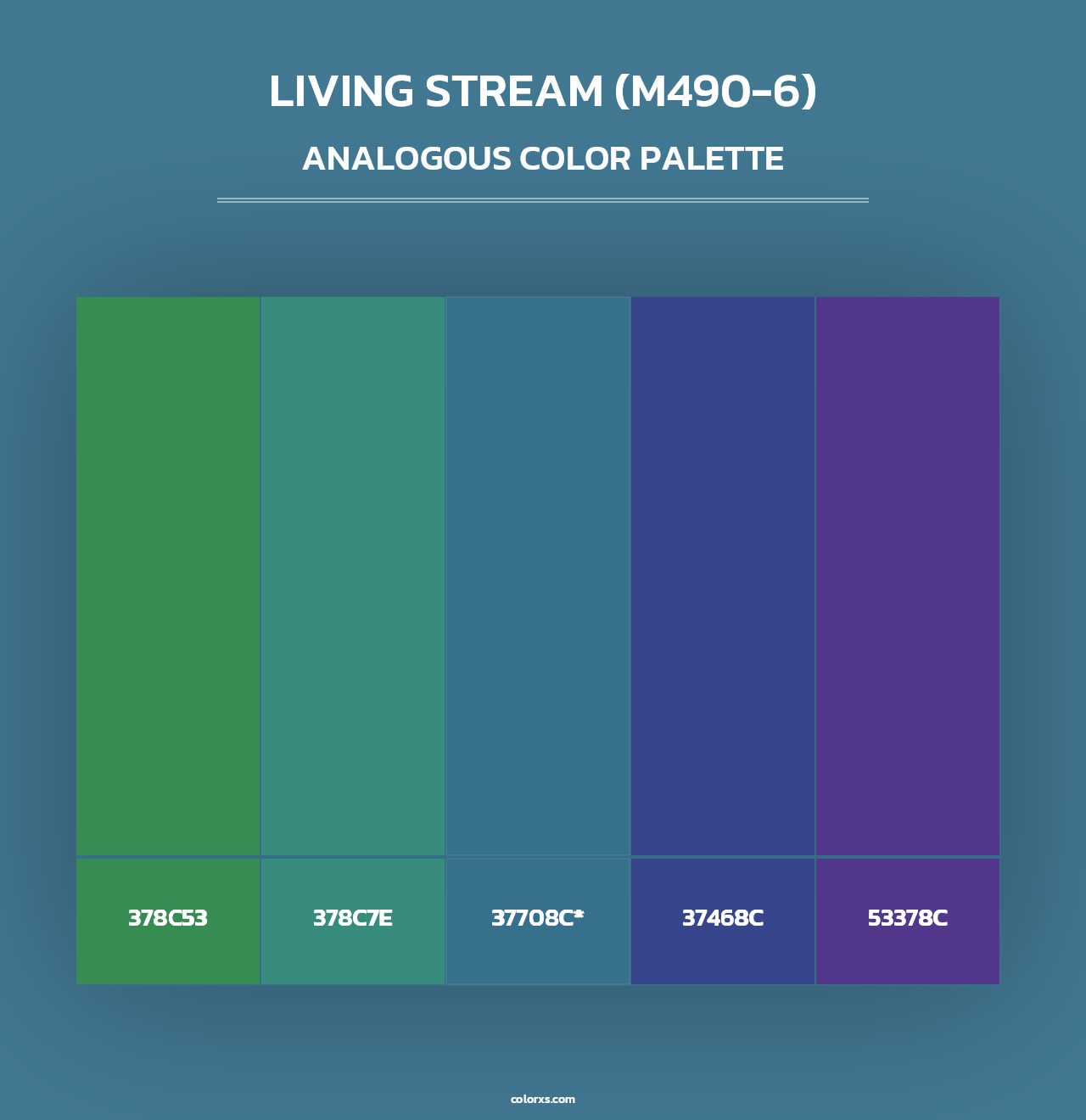 Living Stream (M490-6) - Analogous Color Palette