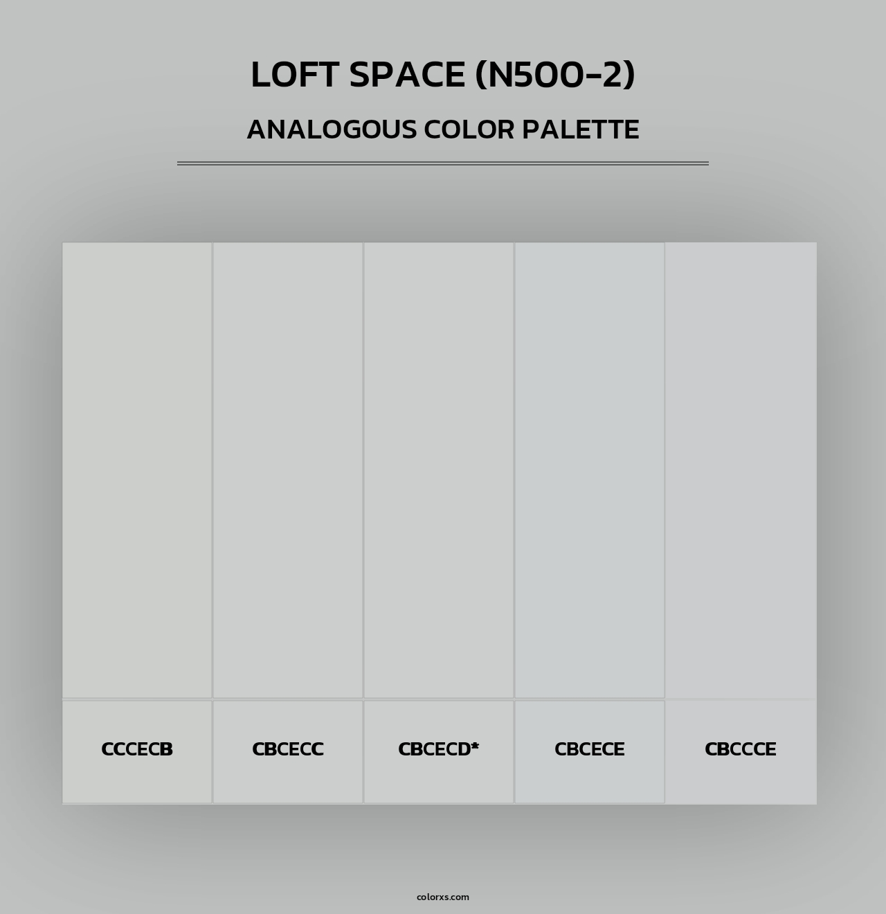 Loft Space (N500-2) - Analogous Color Palette