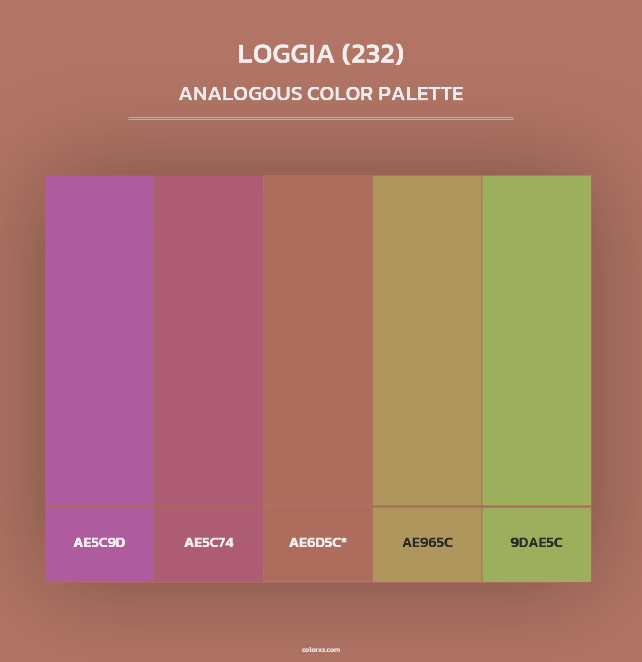 Loggia (232) - Analogous Color Palette