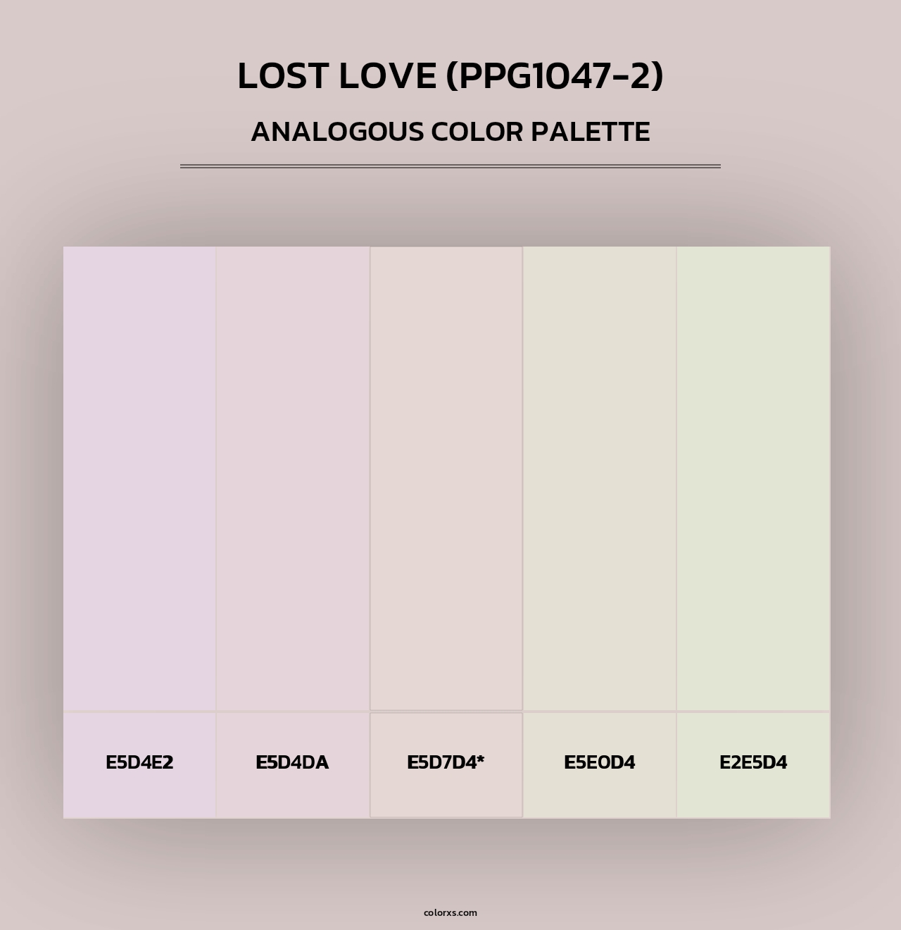 Lost Love (PPG1047-2) - Analogous Color Palette