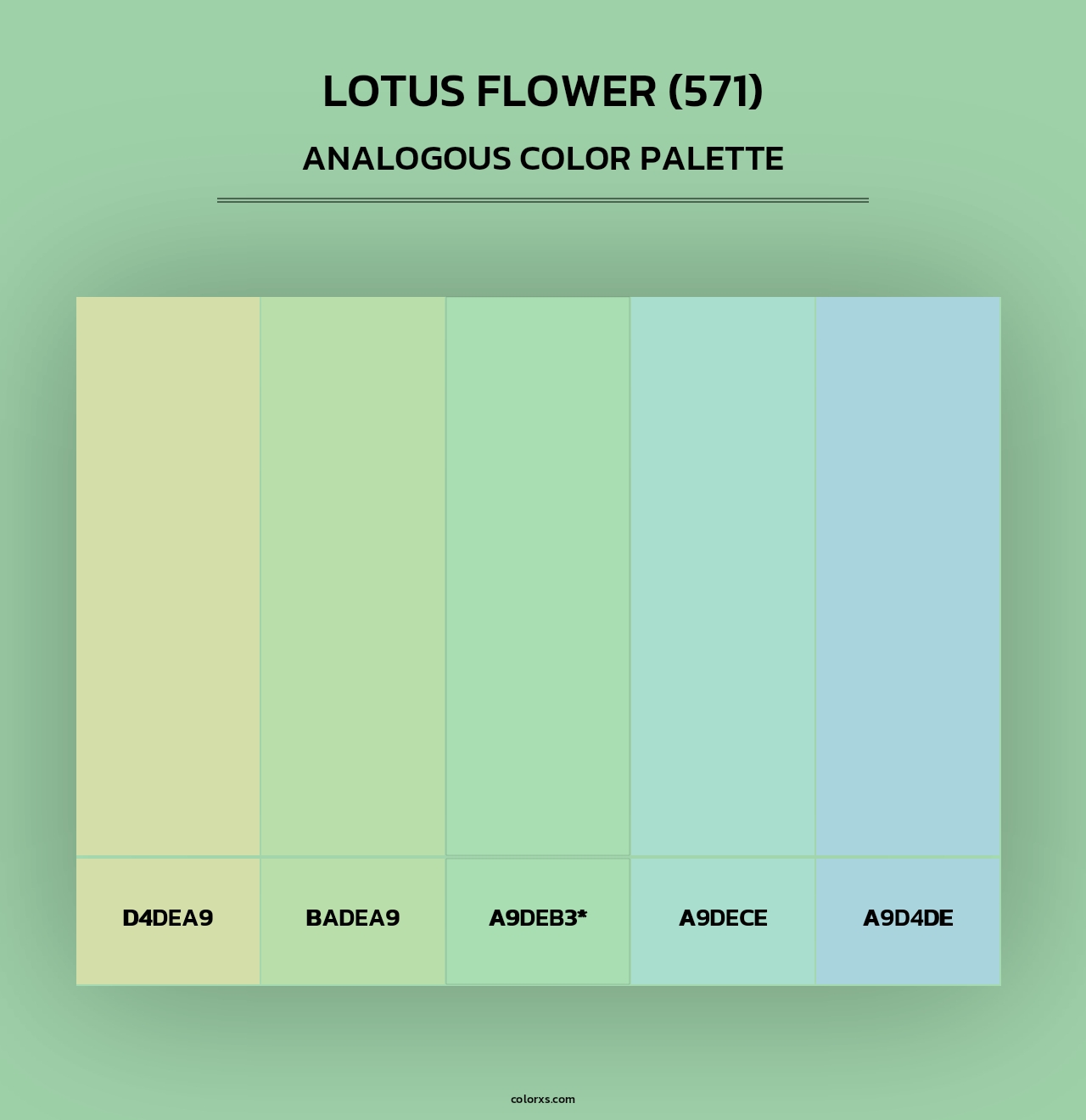 Lotus Flower (571) - Analogous Color Palette