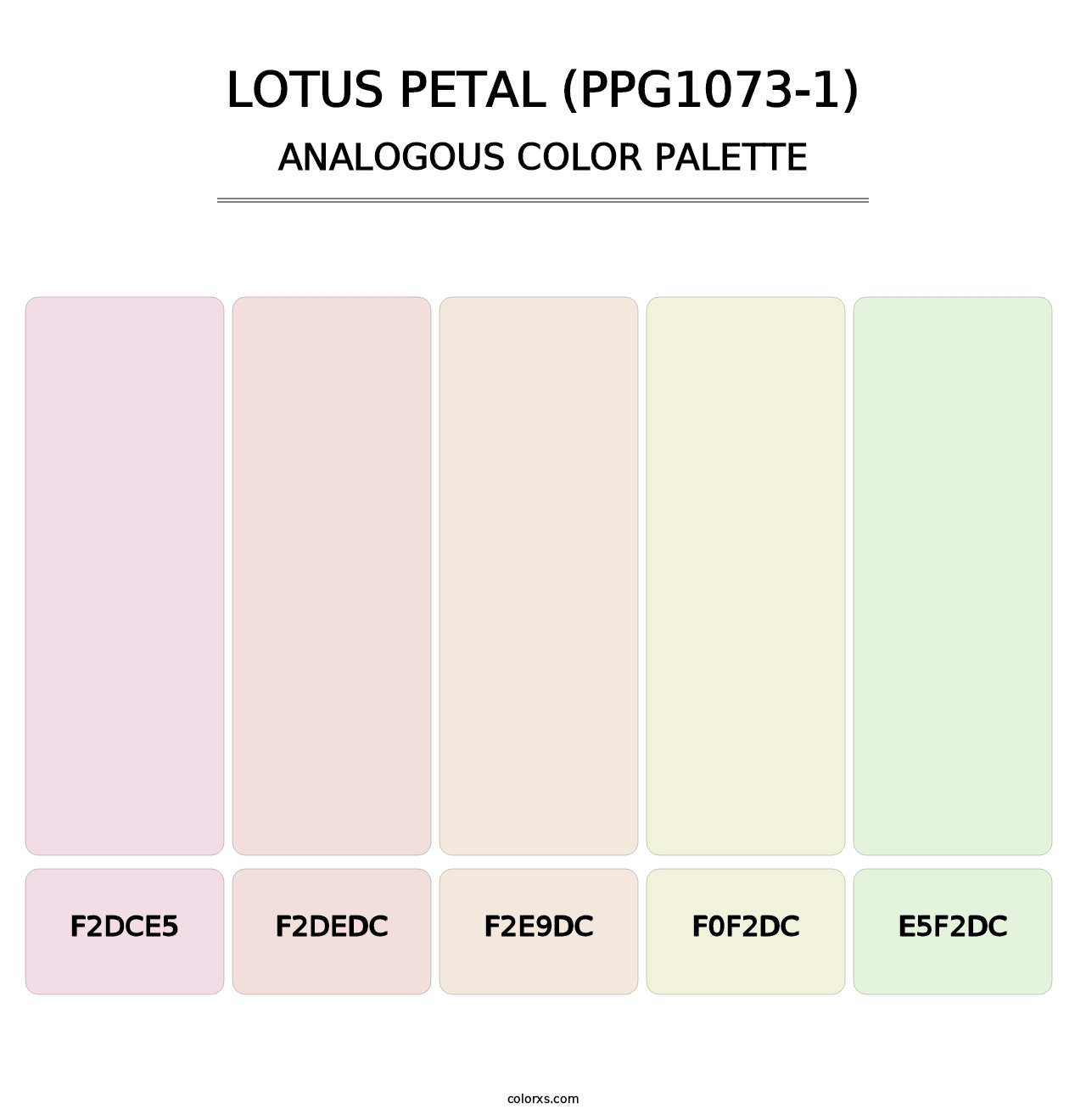 Lotus Petal (PPG1073-1) - Analogous Color Palette