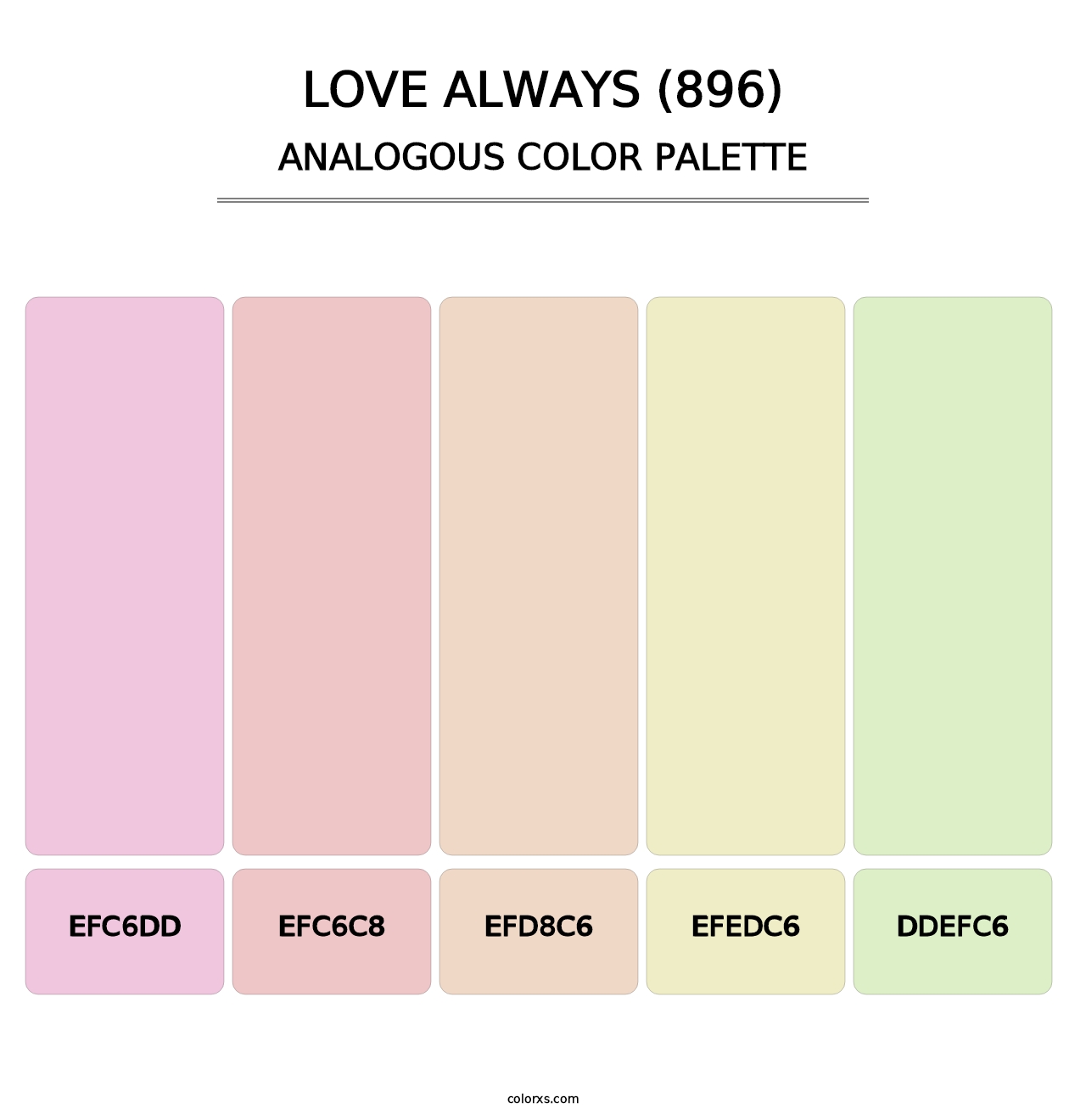 Love Always (896) - Analogous Color Palette
