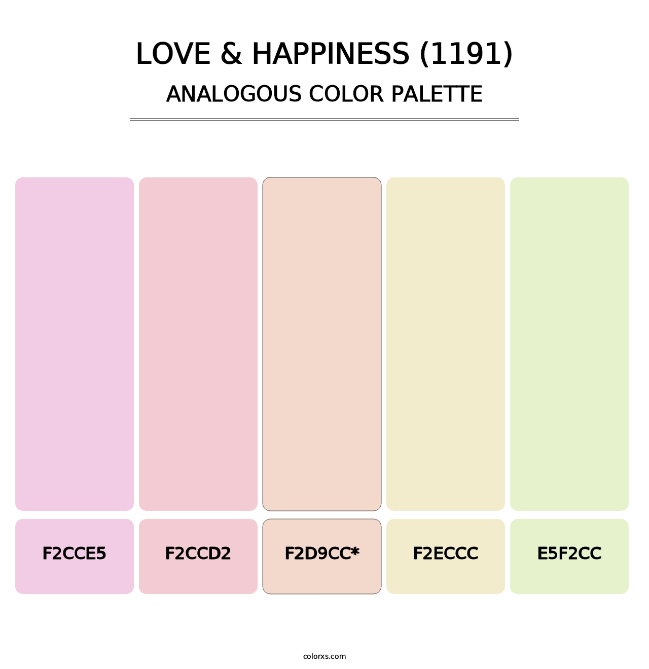 Love & Happiness (1191) - Analogous Color Palette