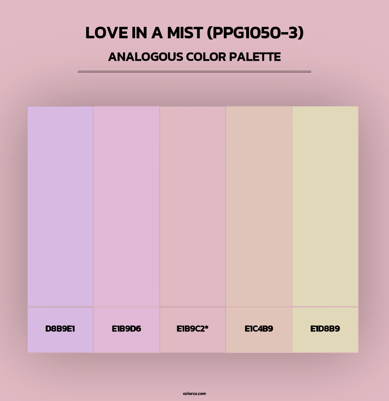Love In A Mist (PPG1050-3) - Analogous Color Palette