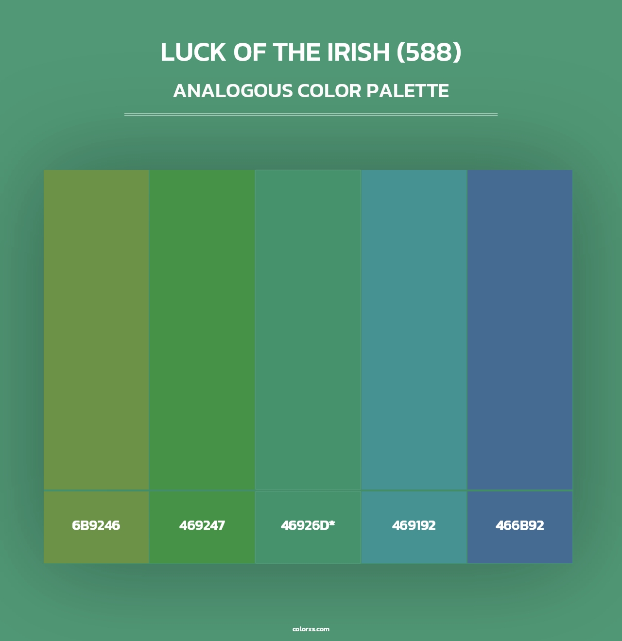 Luck of the Irish (588) - Analogous Color Palette
