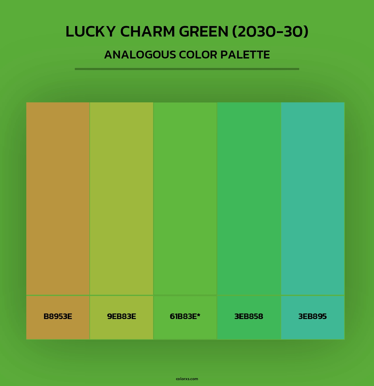 Lucky Charm Green (2030-30) - Analogous Color Palette