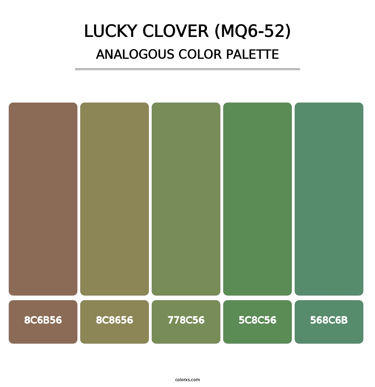 Lucky Clover (MQ6-52) - Analogous Color Palette