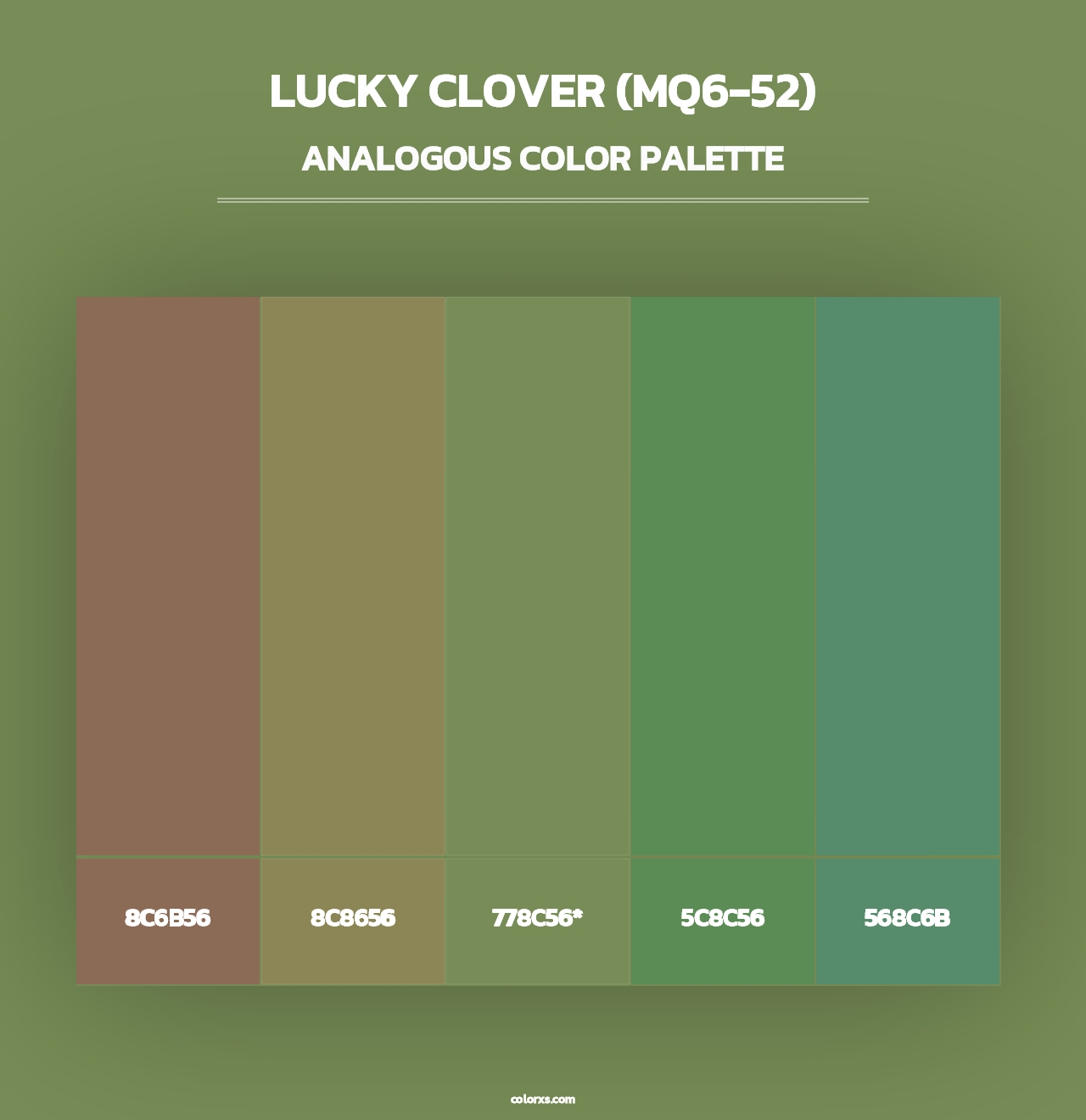 Lucky Clover (MQ6-52) - Analogous Color Palette
