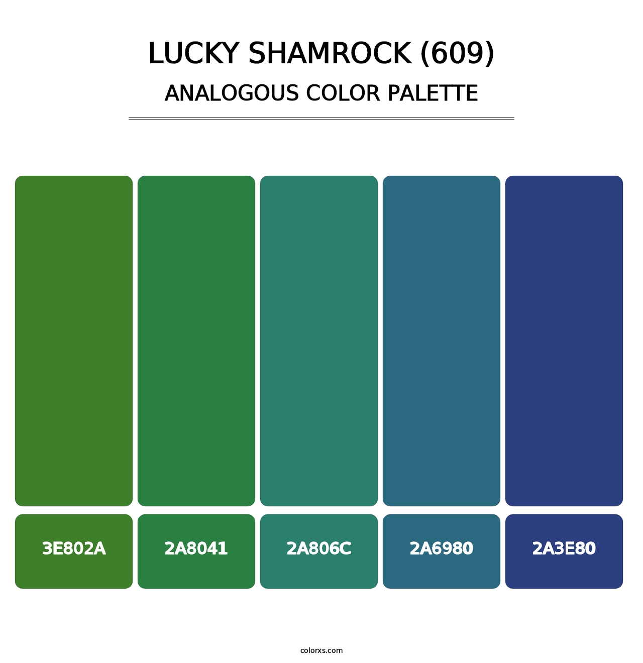Lucky Shamrock (609) - Analogous Color Palette
