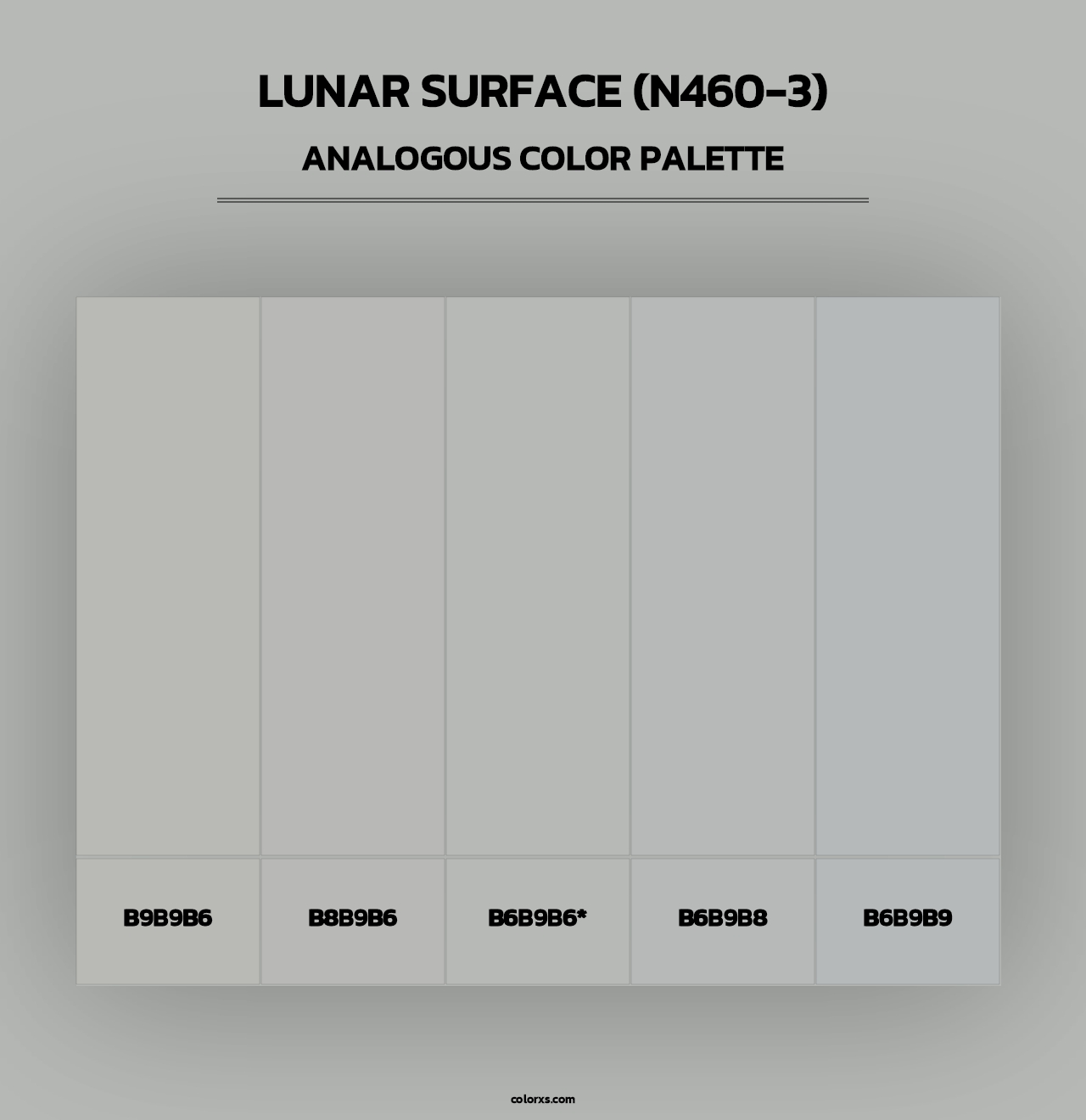 Lunar Surface (N460-3) - Analogous Color Palette