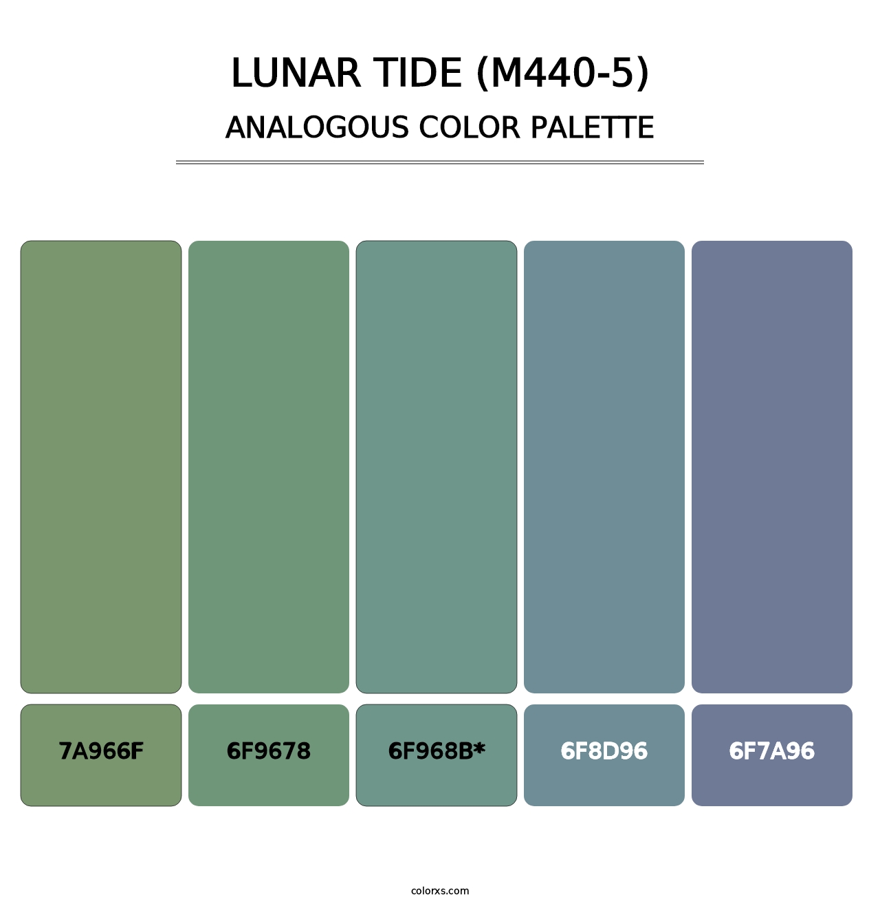Lunar Tide (M440-5) - Analogous Color Palette