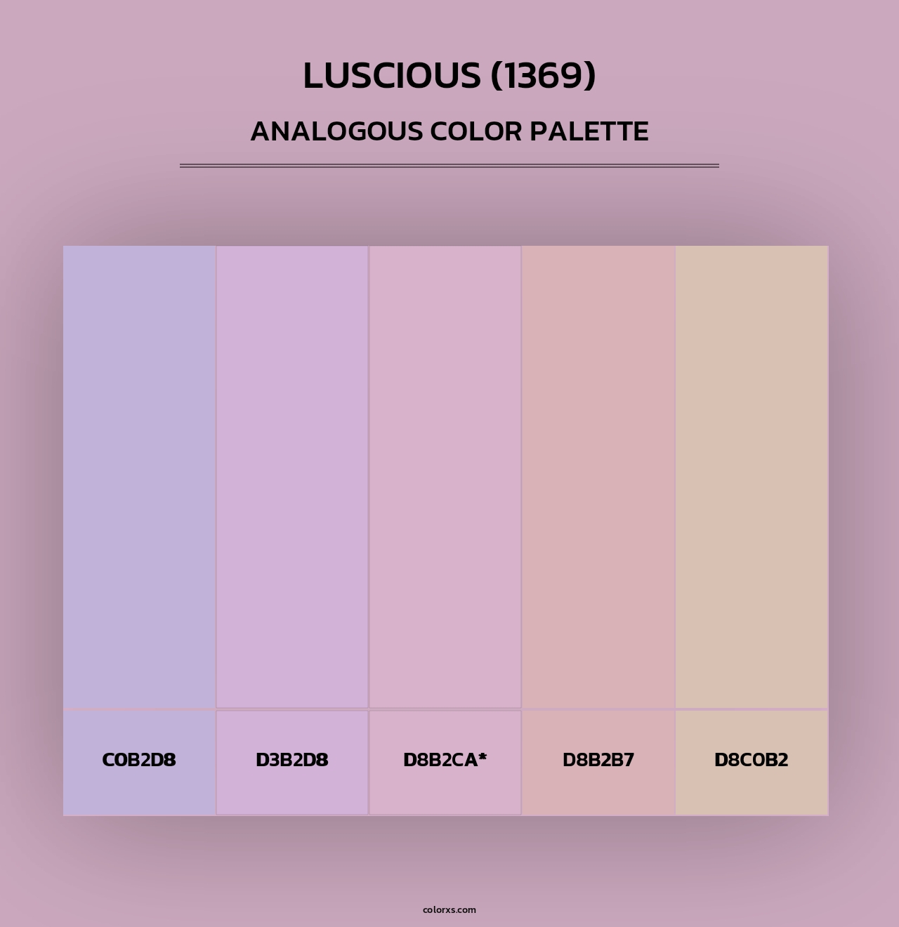 Luscious (1369) - Analogous Color Palette