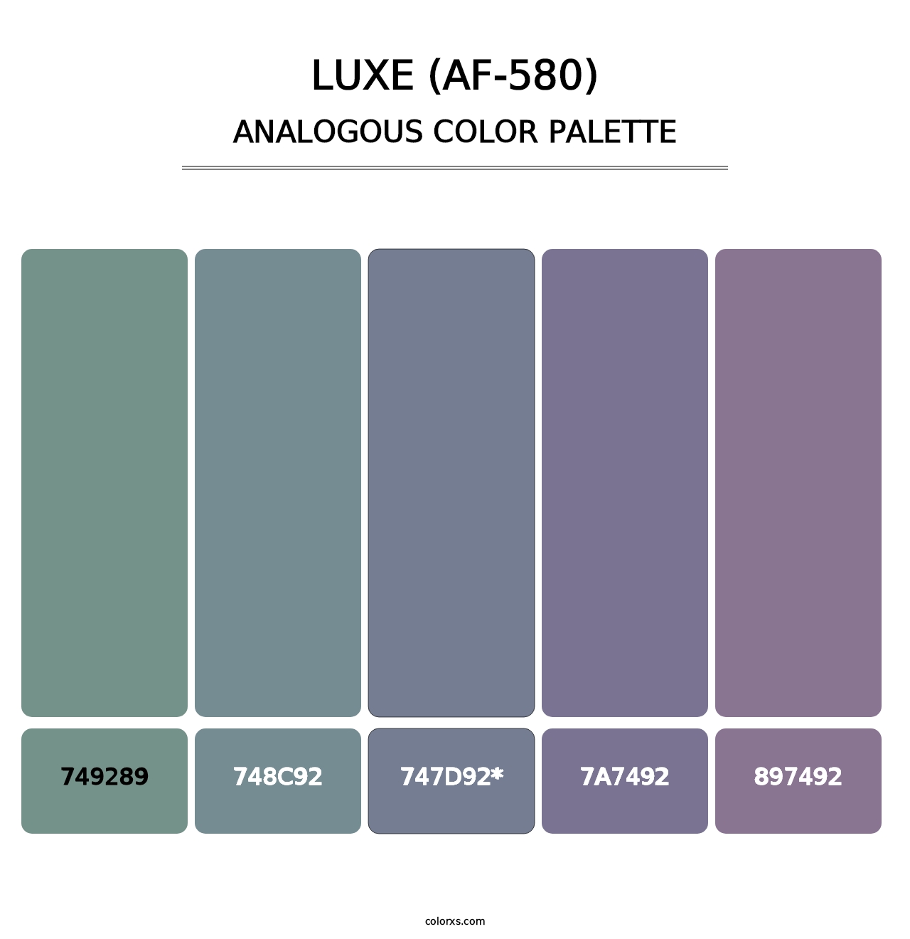 Luxe (AF-580) - Analogous Color Palette