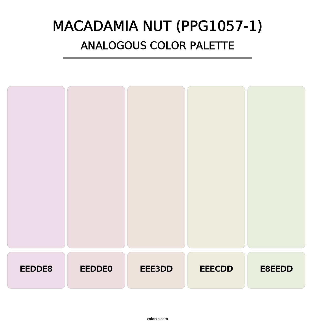 Macadamia Nut (PPG1057-1) - Analogous Color Palette