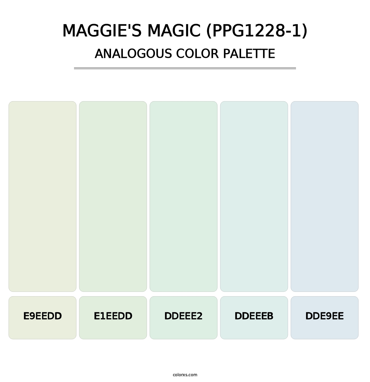 Maggie's Magic (PPG1228-1) - Analogous Color Palette