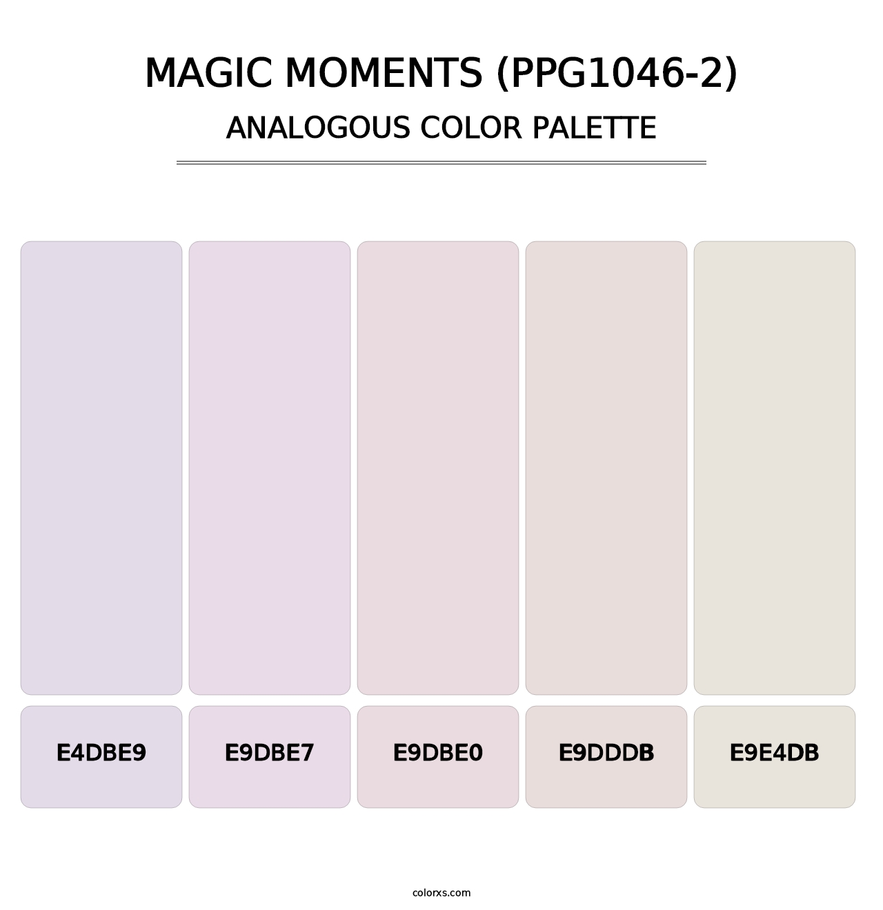 Magic Moments (PPG1046-2) - Analogous Color Palette