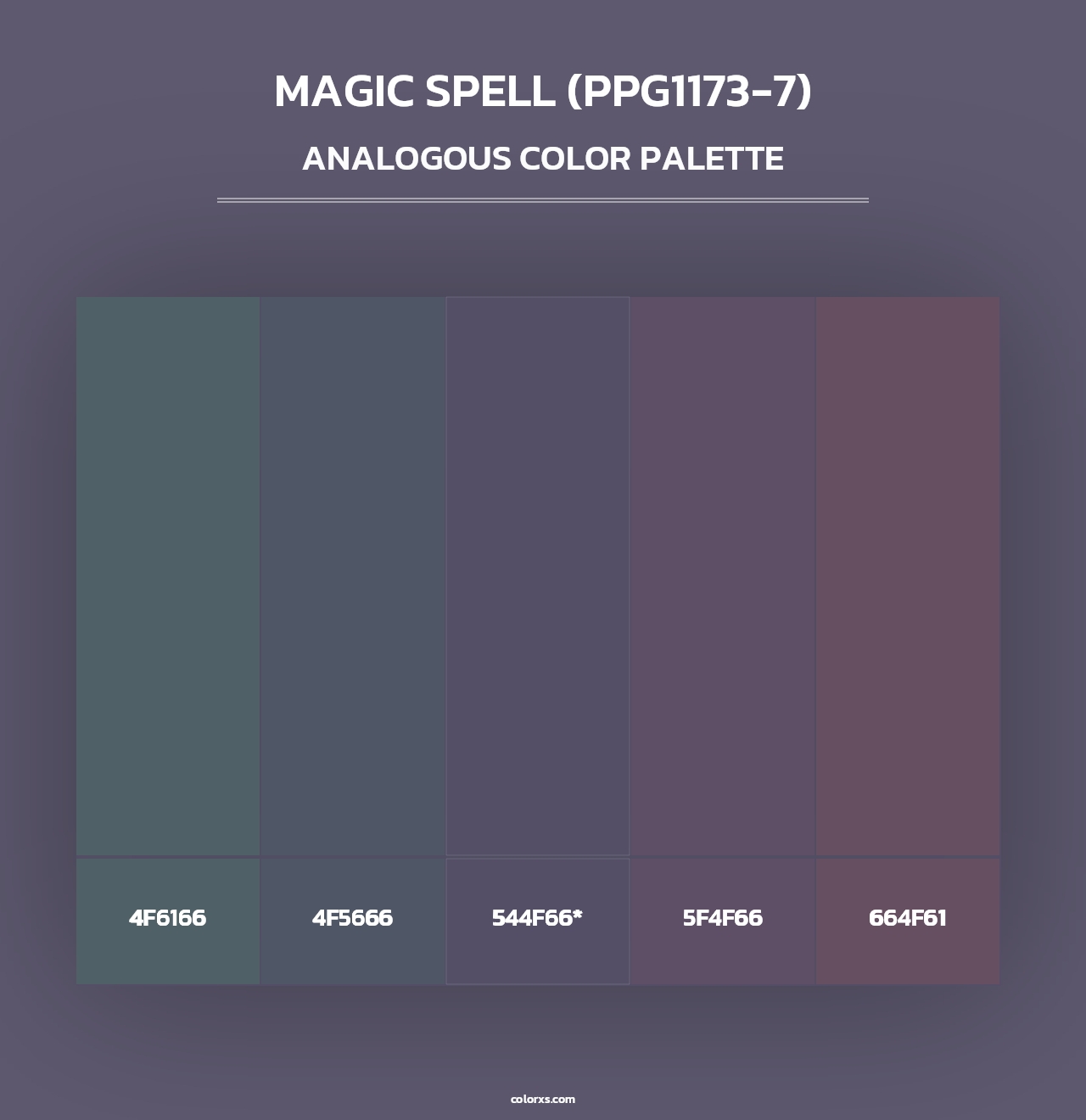 Magic Spell (PPG1173-7) - Analogous Color Palette