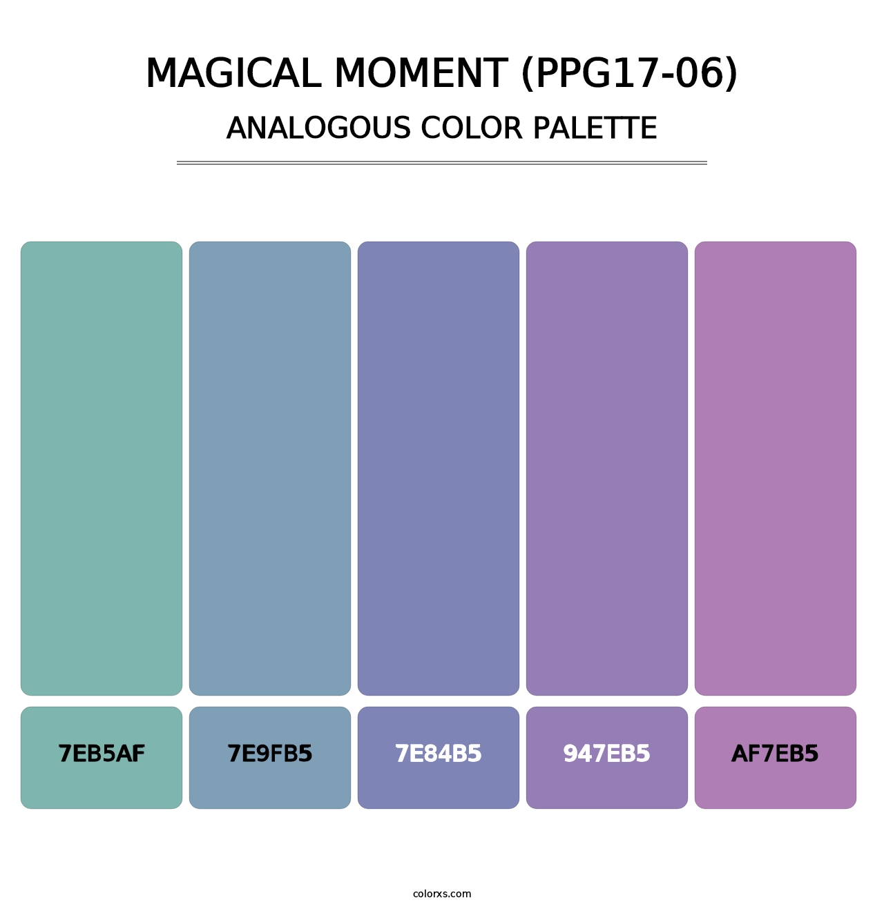 Magical Moment (PPG17-06) - Analogous Color Palette