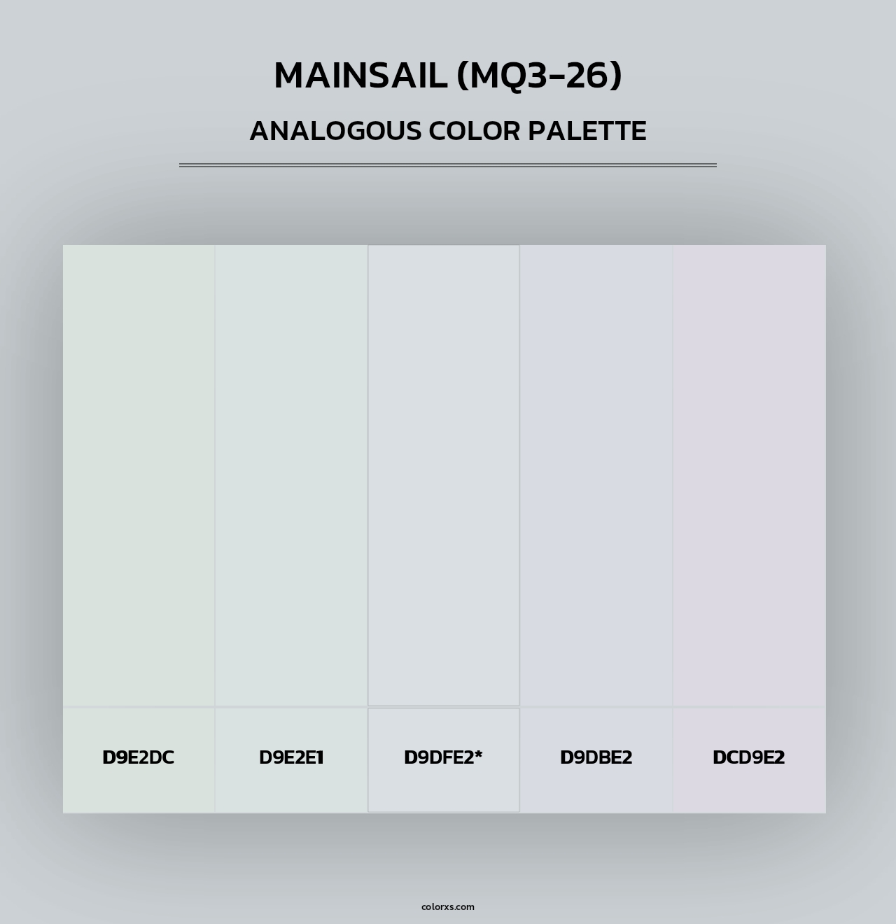 Mainsail (MQ3-26) - Analogous Color Palette
