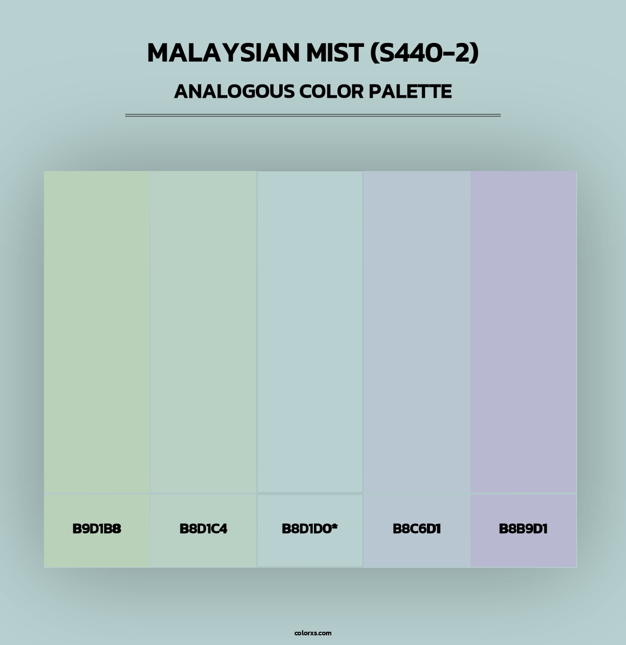 Malaysian Mist (S440-2) - Analogous Color Palette