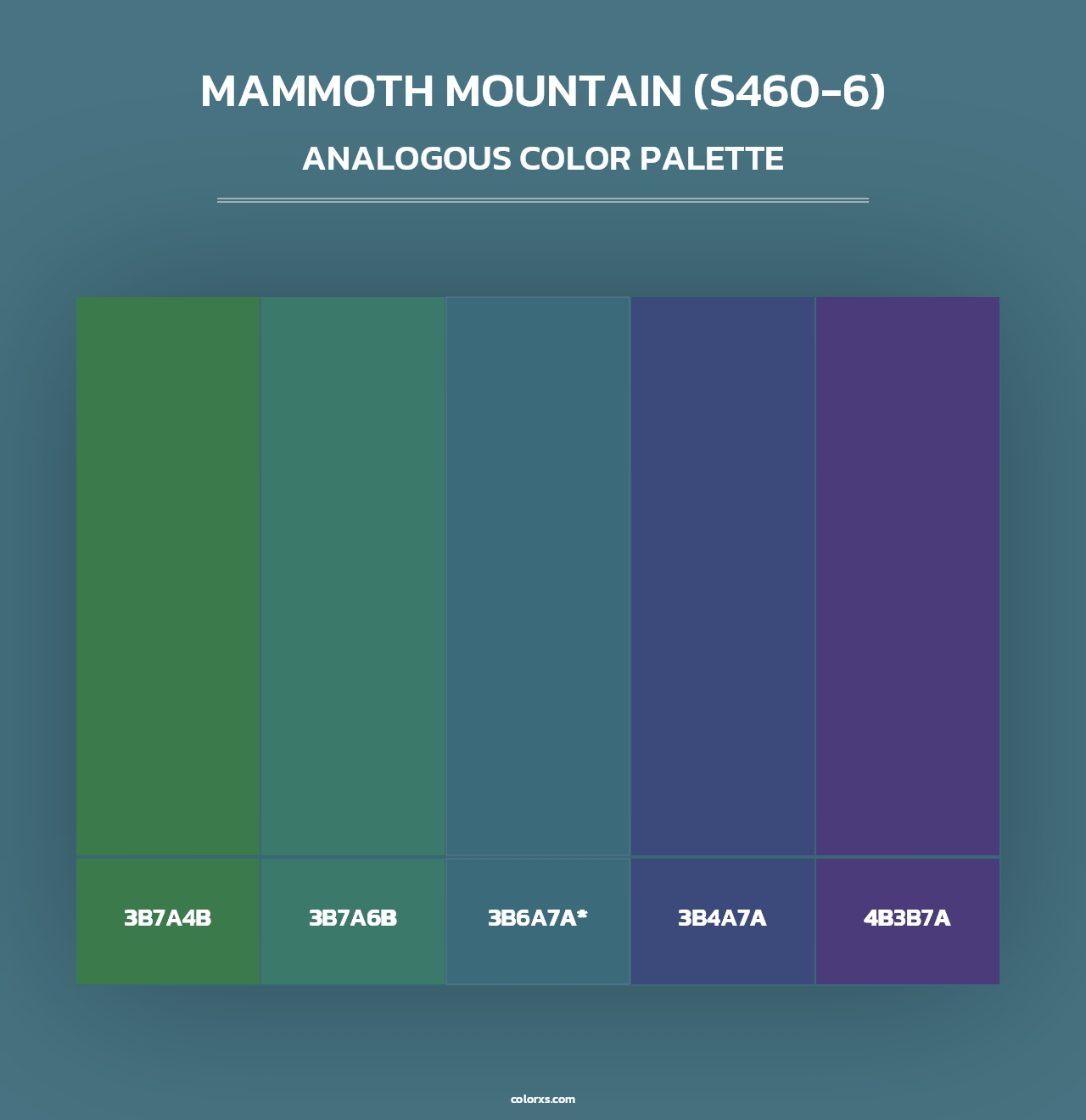 Mammoth Mountain (S460-6) - Analogous Color Palette