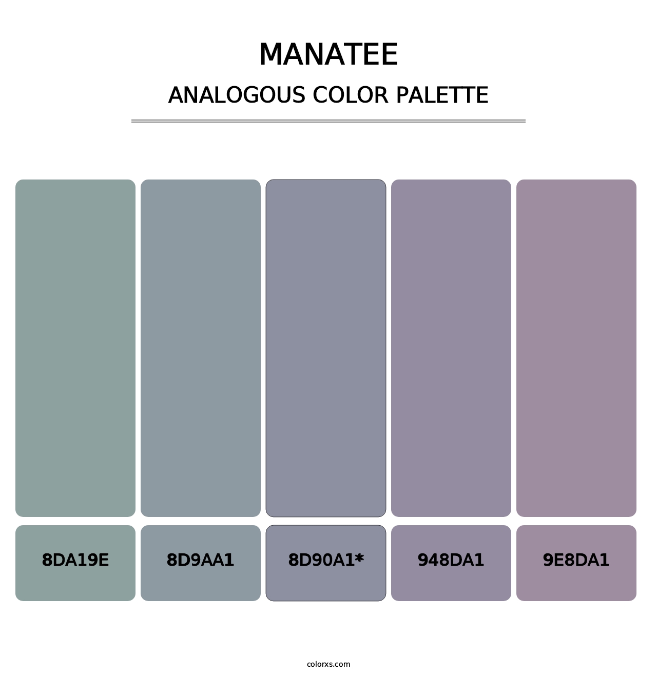 Manatee - Analogous Color Palette