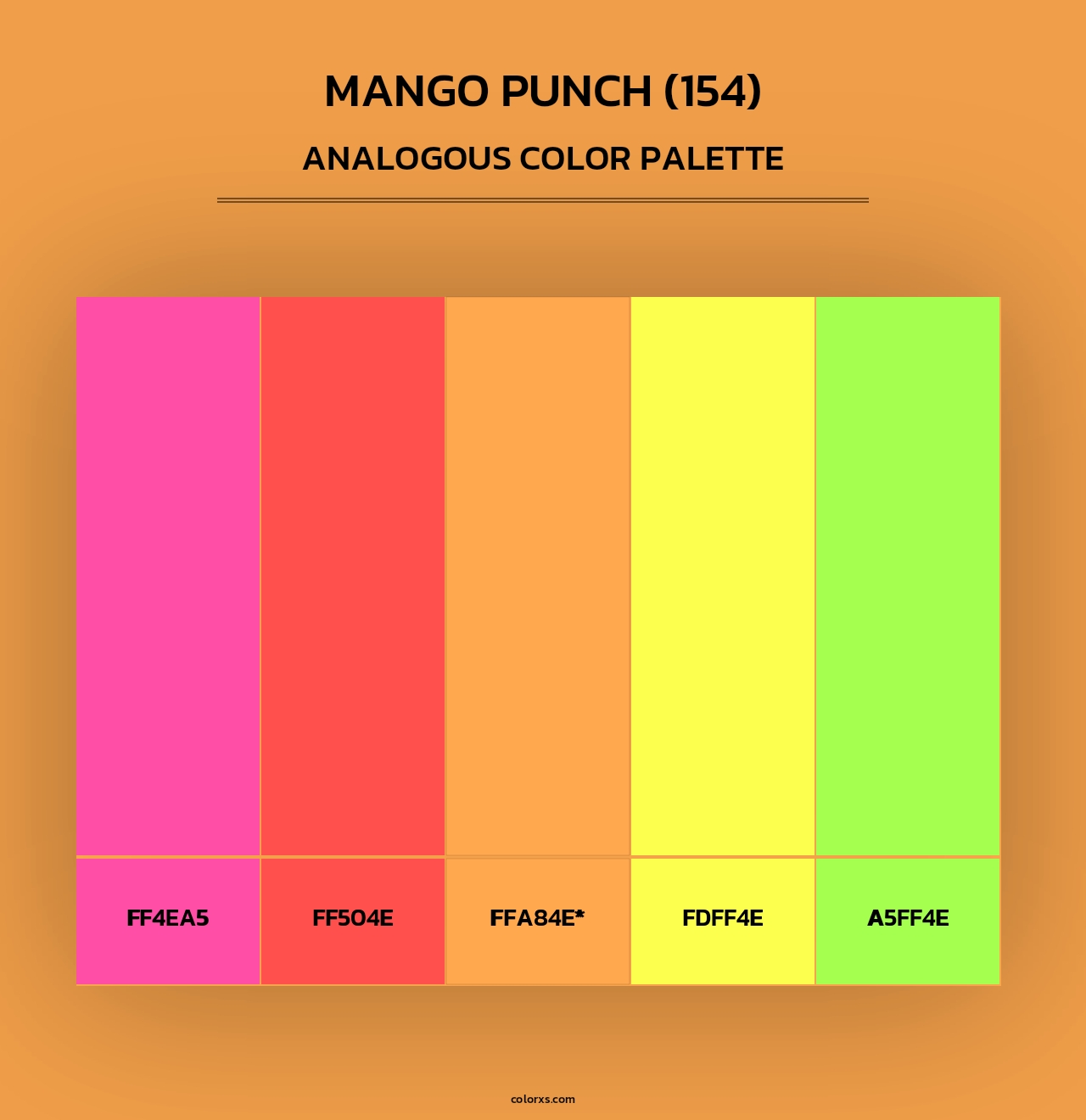 Mango Punch (154) - Analogous Color Palette