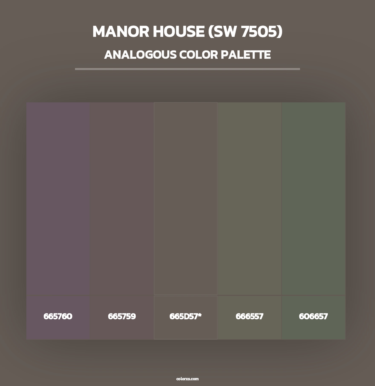 Manor House (SW 7505) - Analogous Color Palette