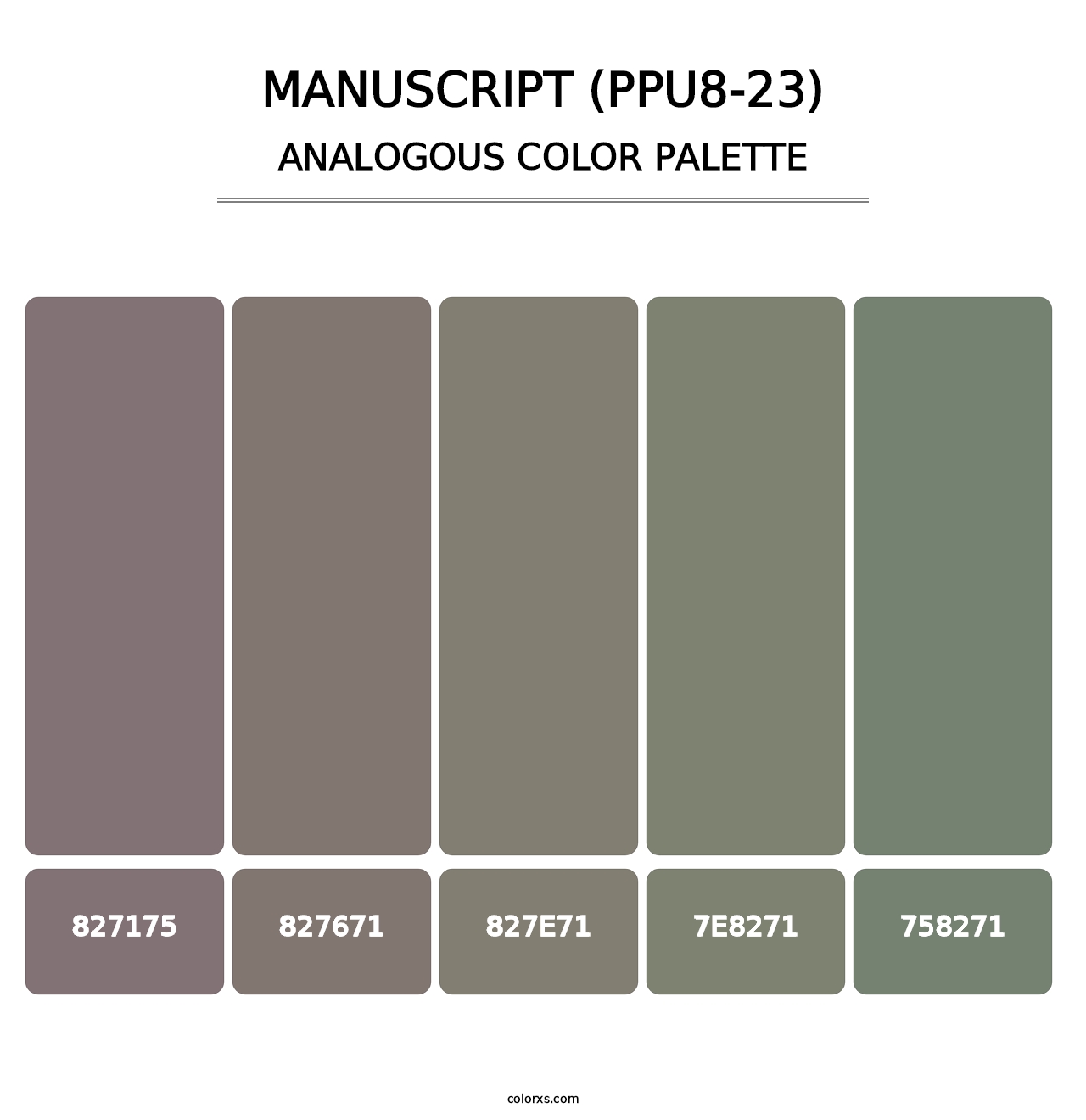 Manuscript (PPU8-23) - Analogous Color Palette