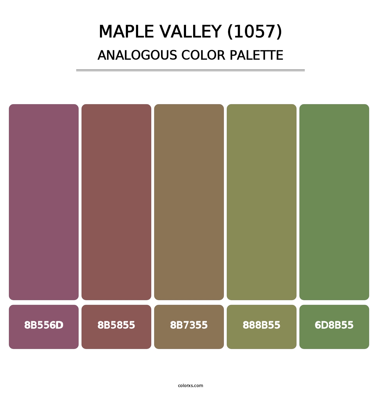Maple Valley (1057) - Analogous Color Palette