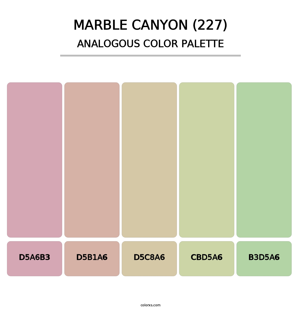 Marble Canyon (227) - Analogous Color Palette