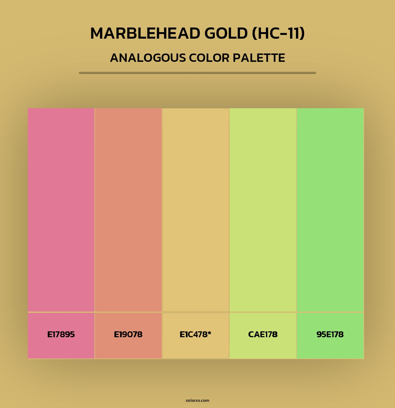 Marblehead Gold (HC-11) - Analogous Color Palette
