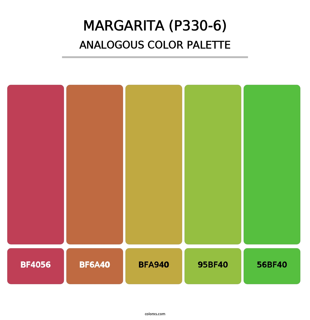 Margarita (P330-6) - Analogous Color Palette