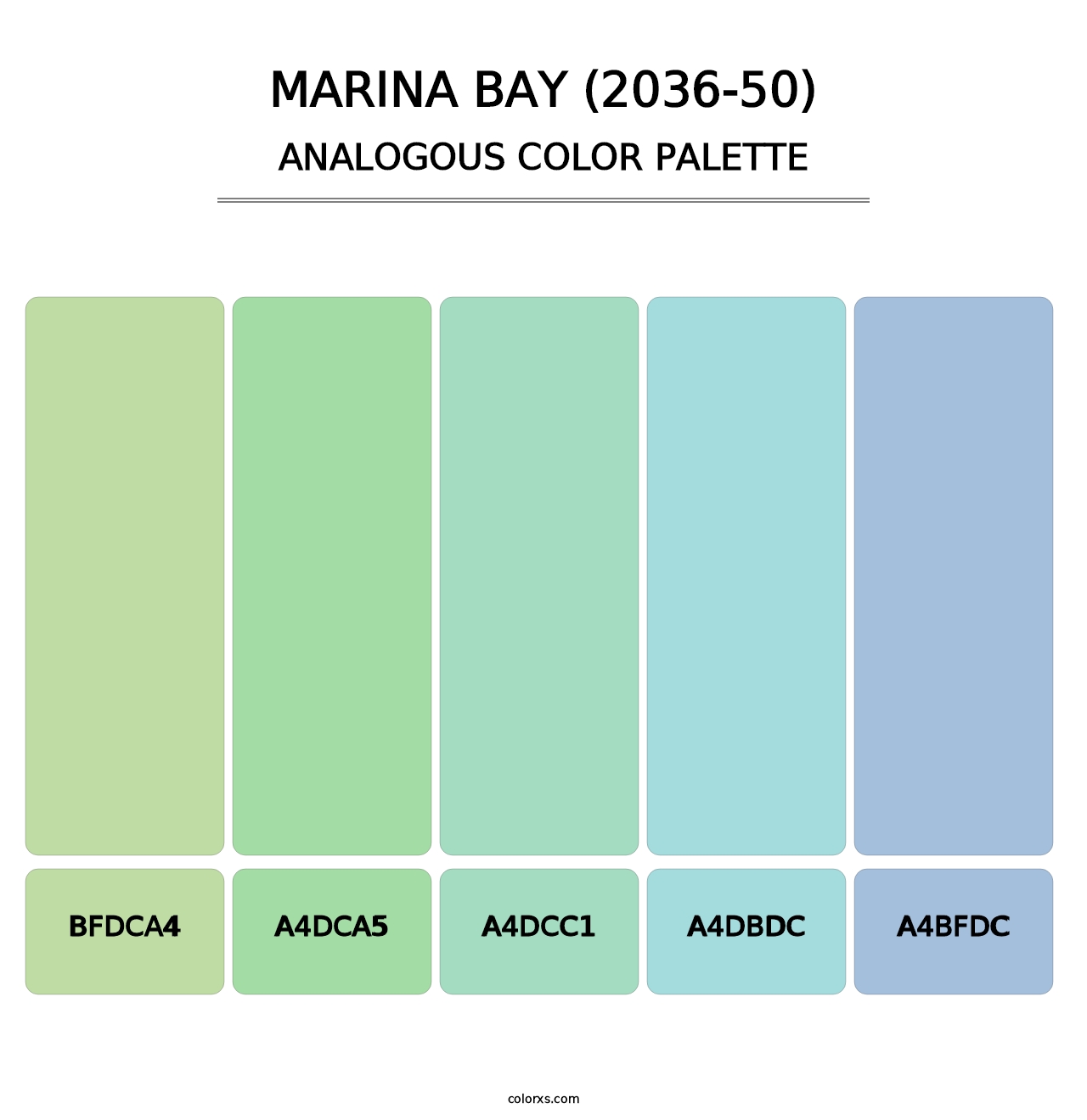 Marina Bay (2036-50) - Analogous Color Palette